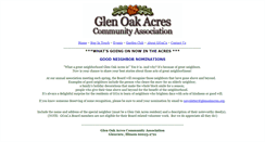 Desktop Screenshot of glenoakacres.org