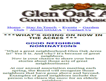 Tablet Screenshot of glenoakacres.org